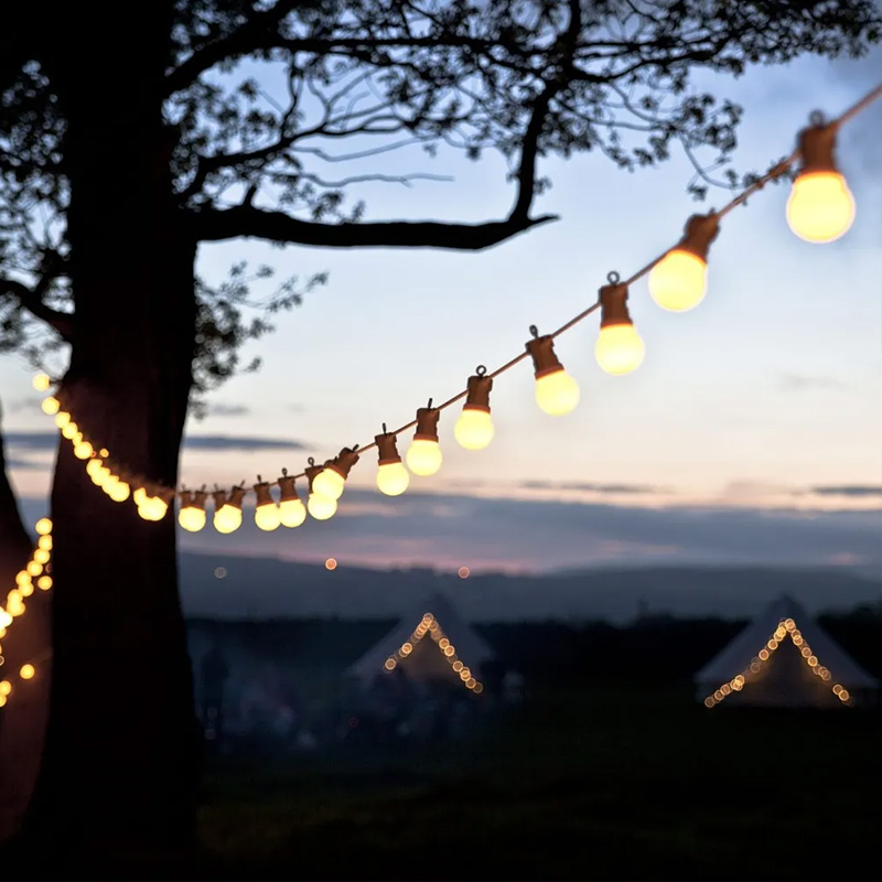 Outdoor Lighting Pathway - 23M Patio String Light Bulbs G50