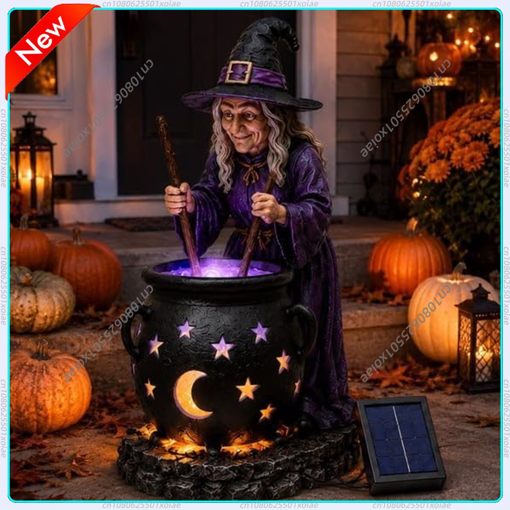 Solar Powered Halloween Witch  - Outdoor Lighting Ip65 recension och pris