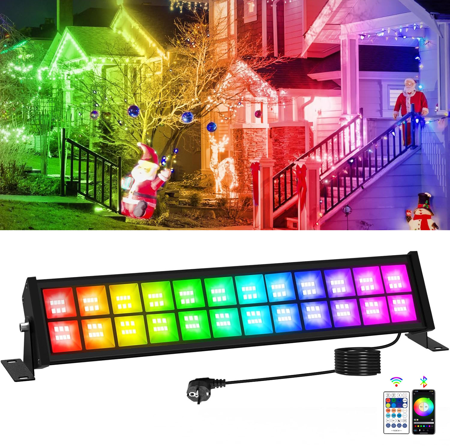 50/72W RGB LED Floodlight Bar  - Outdoor Lighting Uk recension och pris