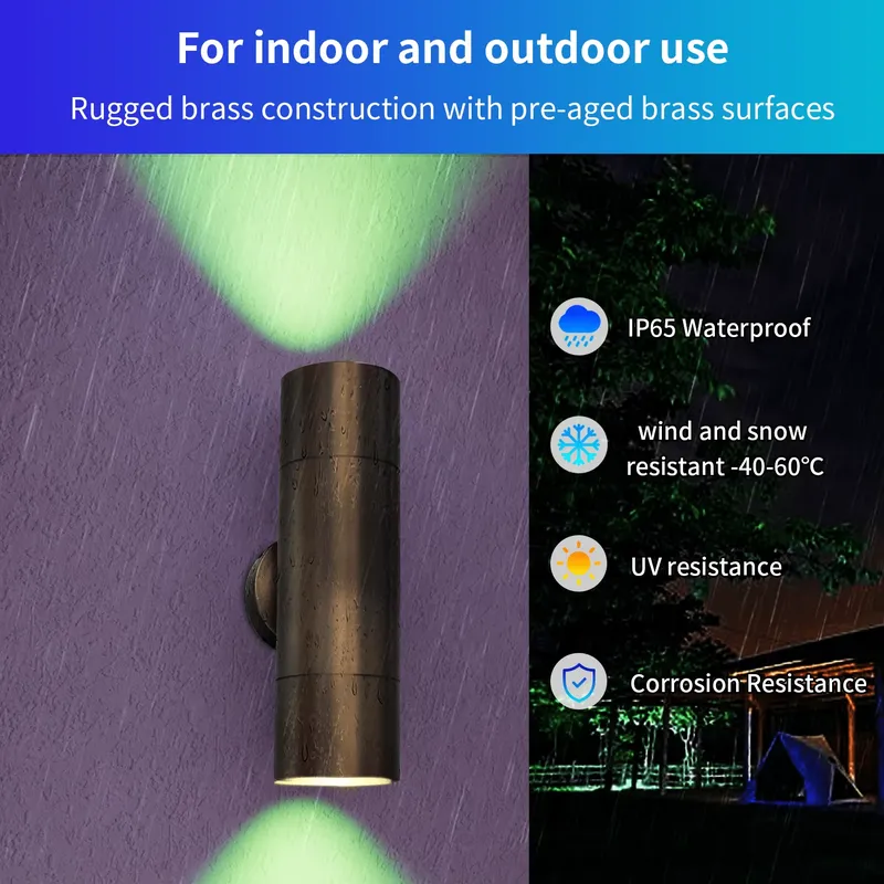 Durable Brass Outdoor LED Wall - Outdoor Lighting Pathway recension och pris