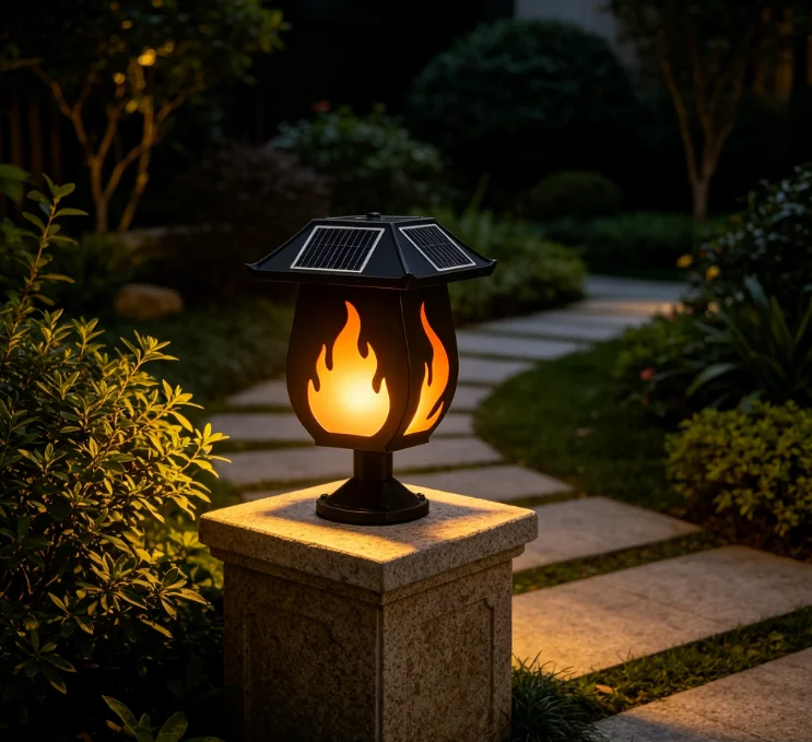 Solar Column Headlights Simula - Outdoor Lighting Waterproof recension och pris