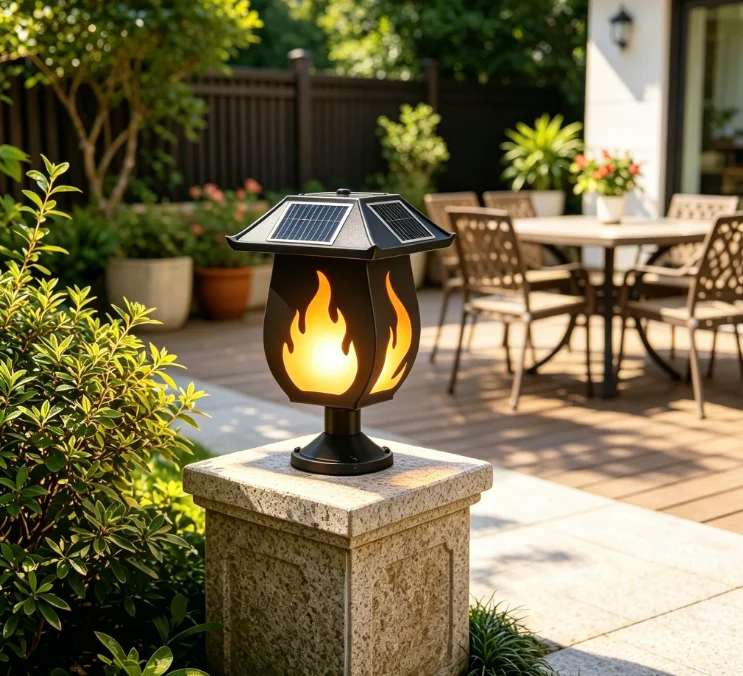 Solar Column Headlights Simula - Outdoor Lighting Waterproof recension och pris