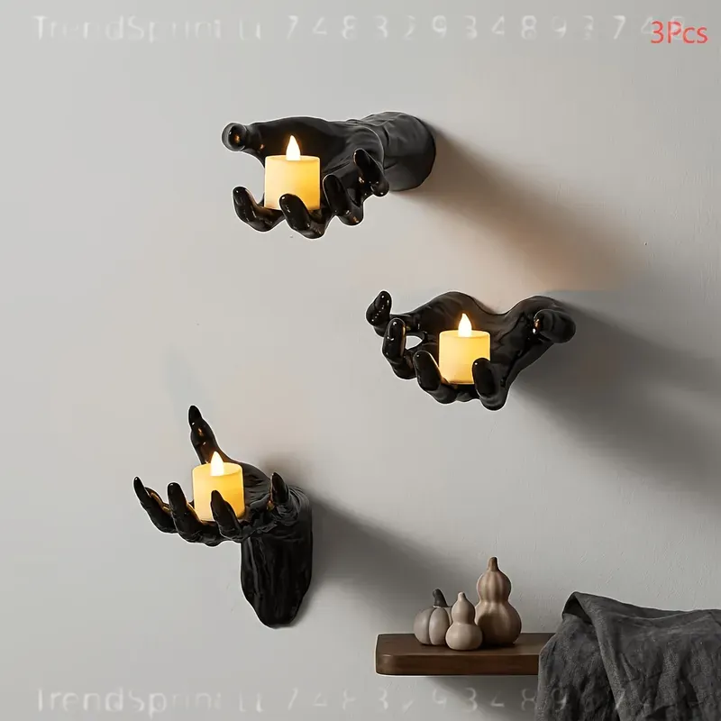 3 Pcs Halloween Wall Decor Lig - Outdoor Lighting Black recension och pris