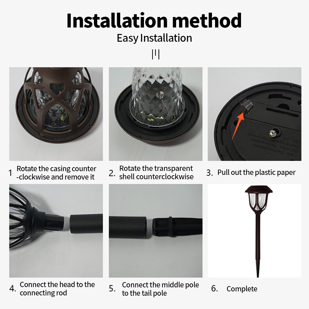 LED Solar Courtyard Lamp Outdo - Outdoor Lighting Pathway recension och pris