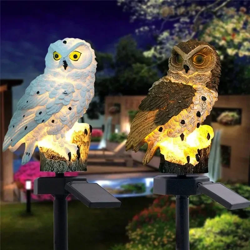 Solar Owl Statue Garden Light  - Outdoor Lighting And Landscape recension och pris