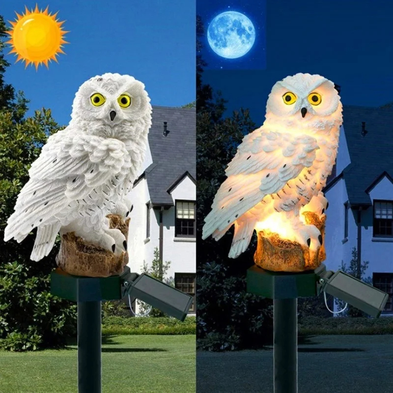 Solar Owl Statue Garden Light  - Outdoor Lighting And Landscape recension och pris