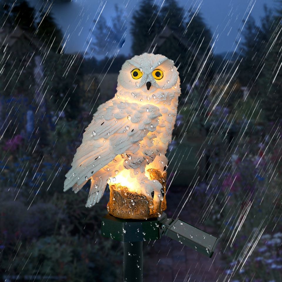 Solar Owl Statue Garden Light  - Outdoor Lighting And Landscape recension och pris