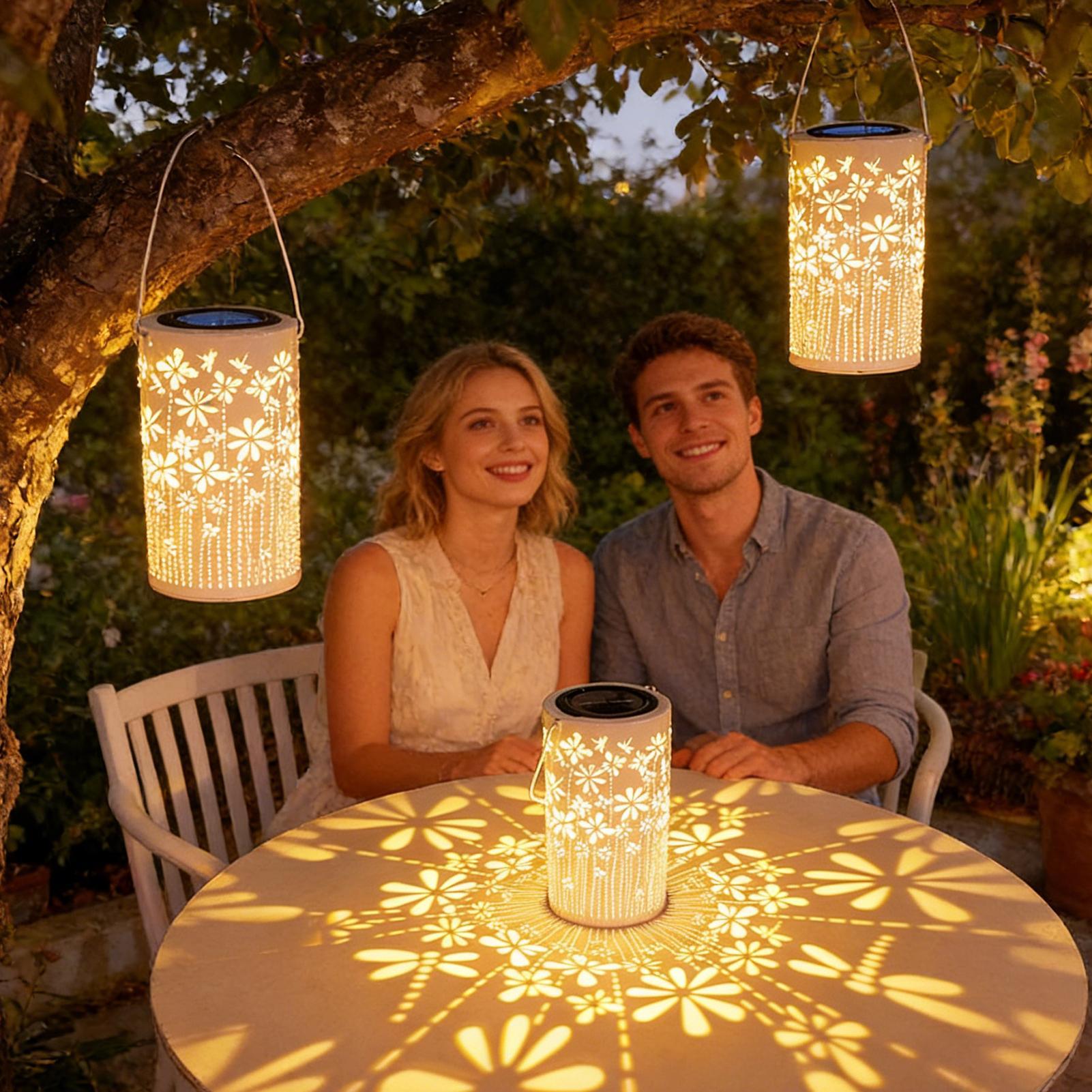 Solar Lanterns Colorful Metal  - Outdoor Lighting Pathway recension och pris