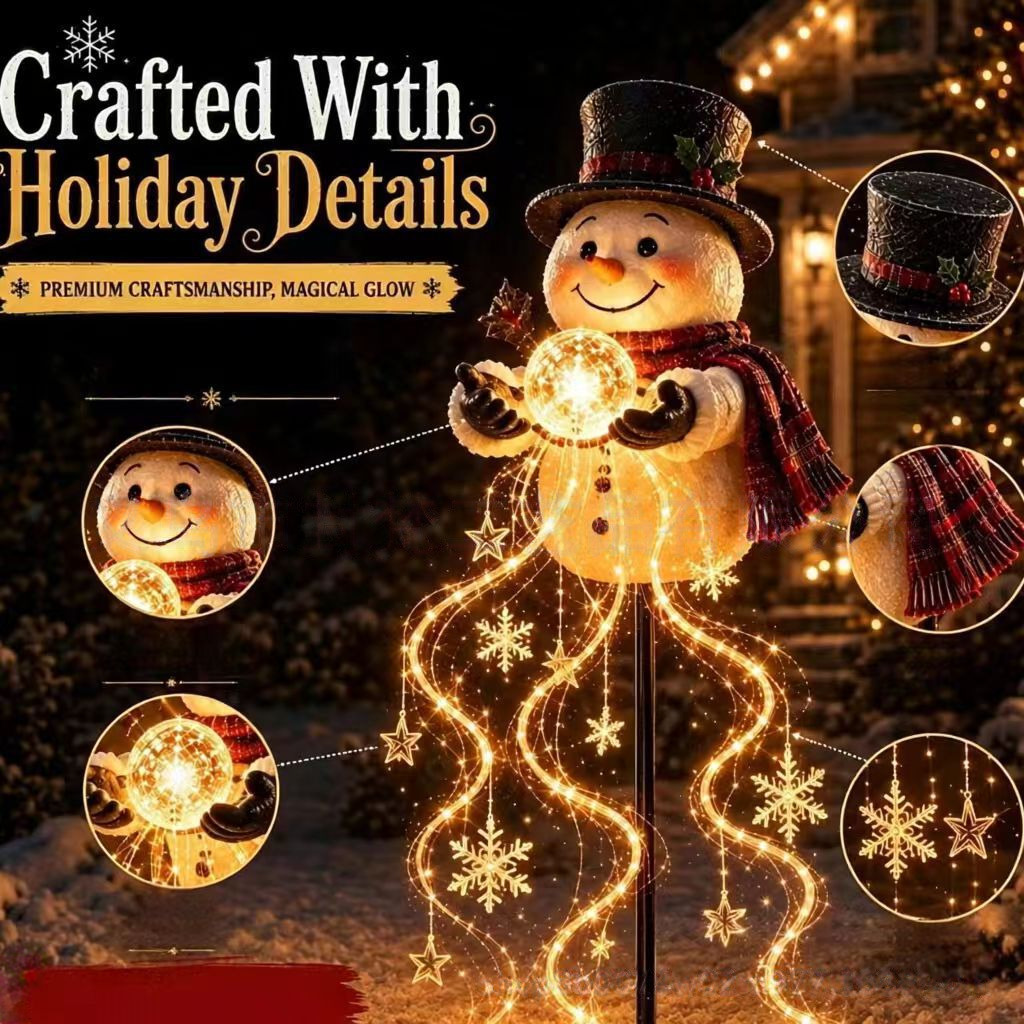 Lighted Christmas Snowman Deco - Outdoor Lighting Effects recension och pris