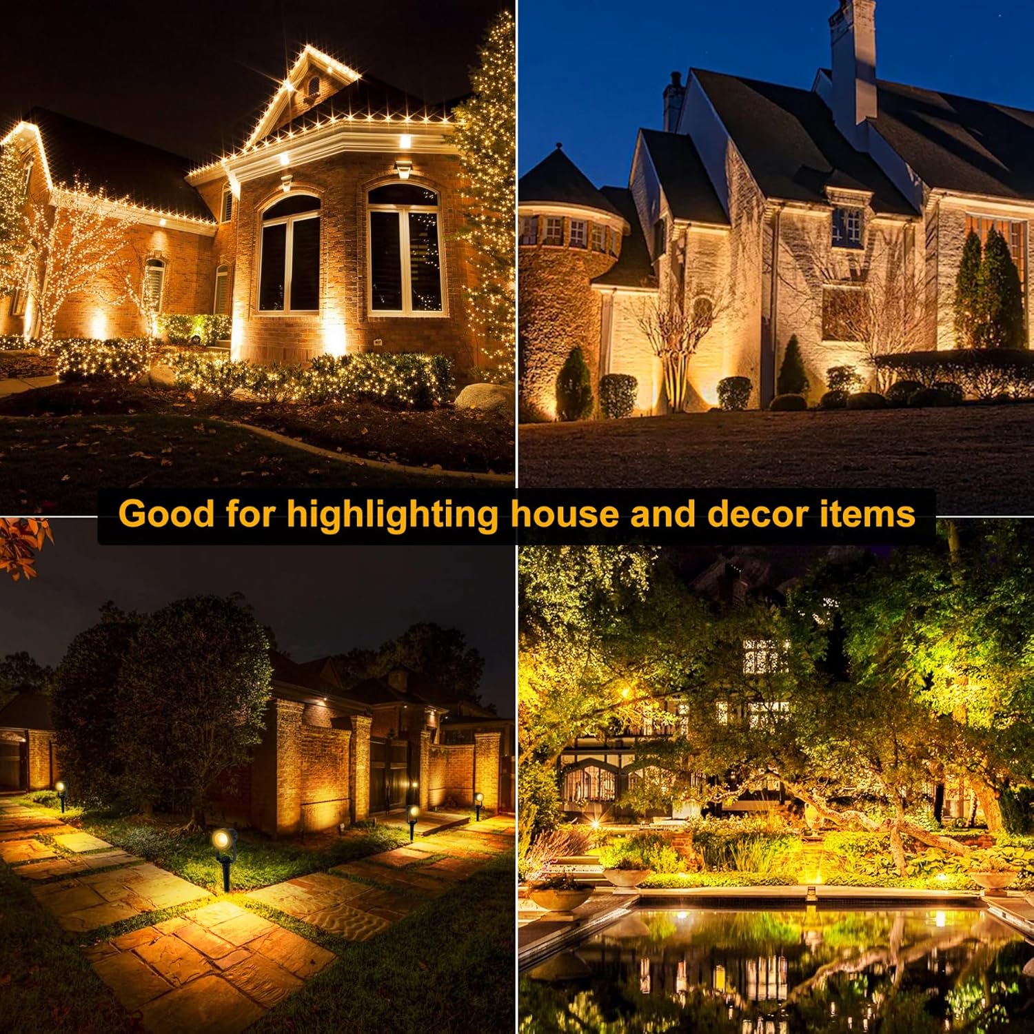4/6/8LEDS 3000K Outdoor Spotli - Outdoor Lighting Uk recension och pris