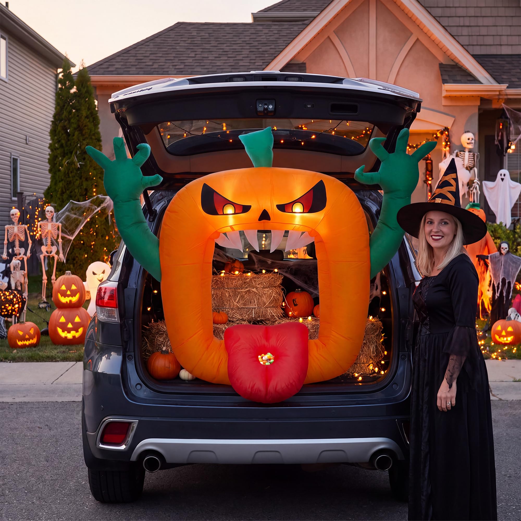 6FT Halloween Inflatables Scar - Outdoor Lighting Effects recension och pris