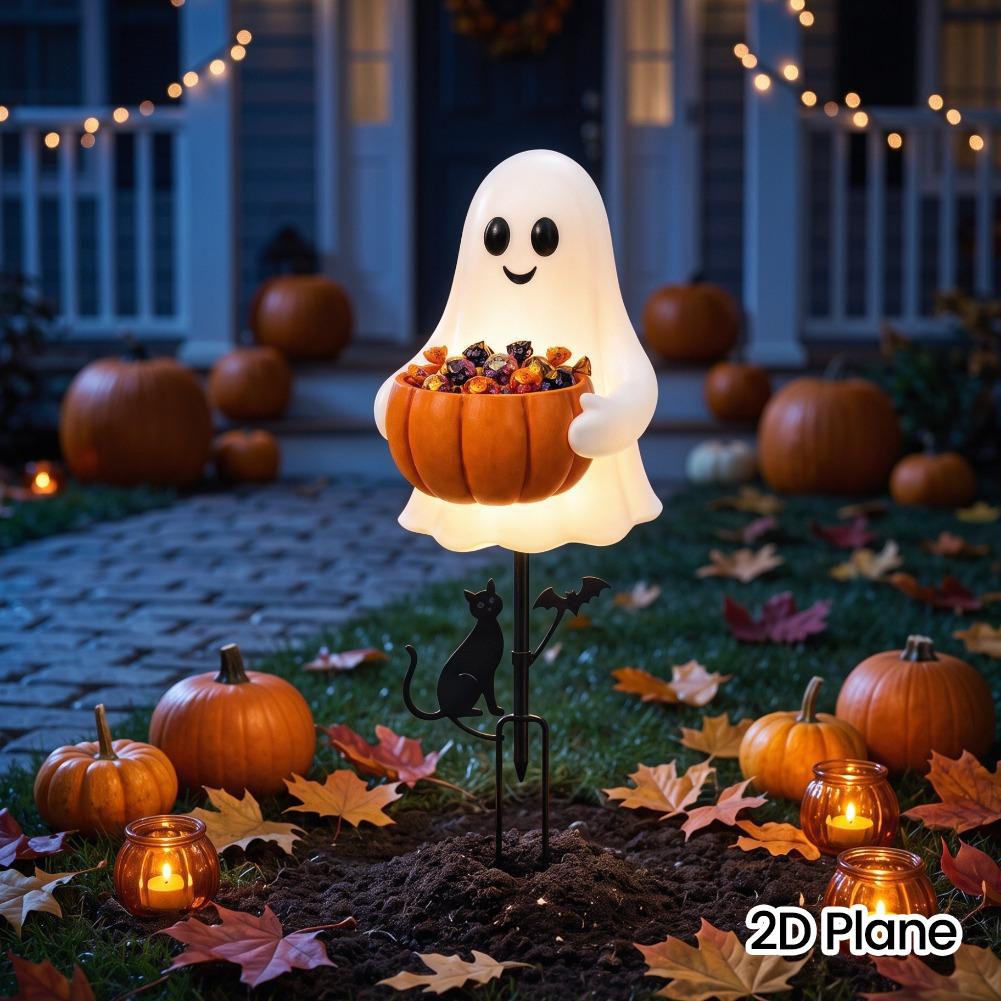 2D Halloween Ghost Pumpkin Can - Outdoor Lighting Pathway recension och pris