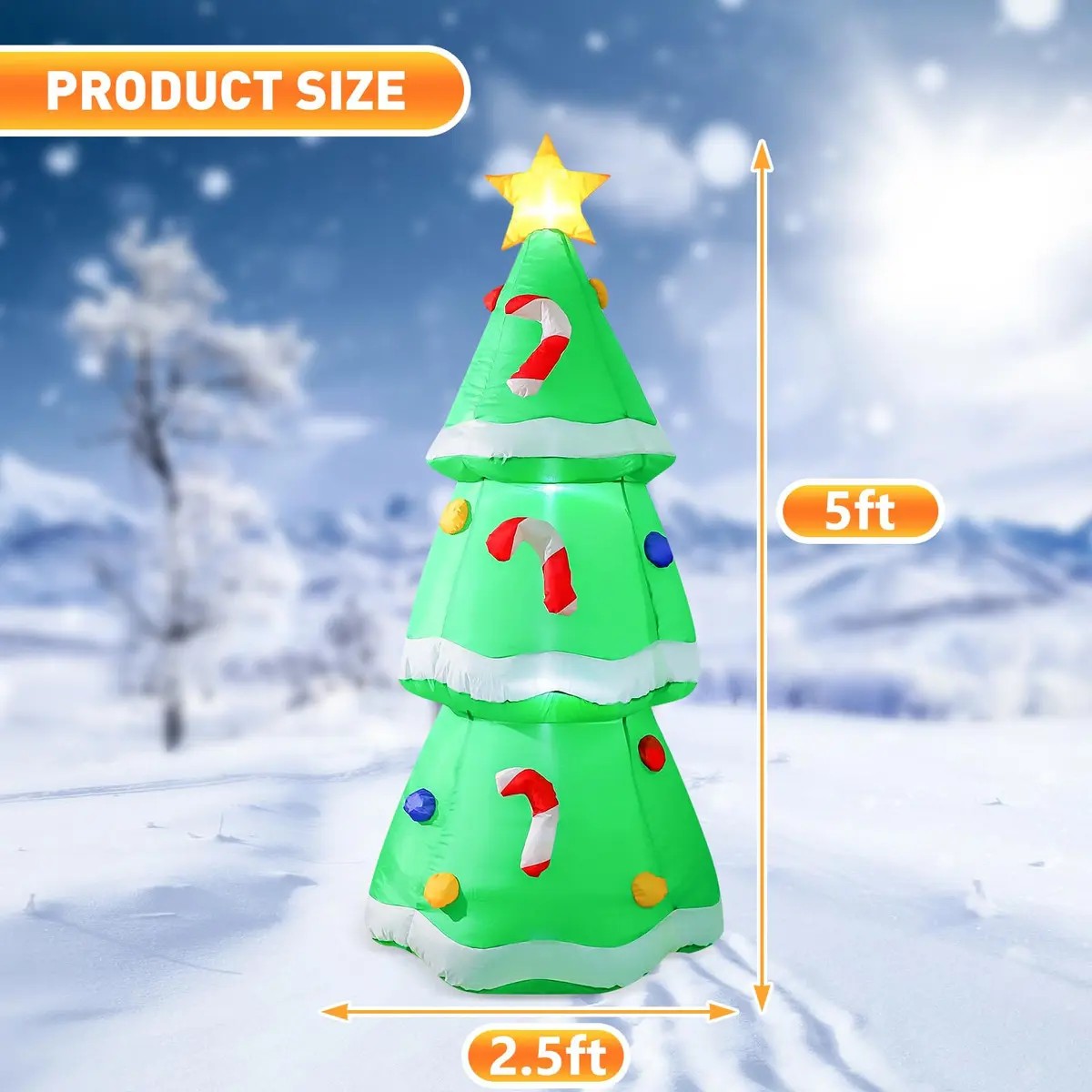5FT/1.5M Christmas Inflatable  - Outdoor Lighting Effects recension och pris